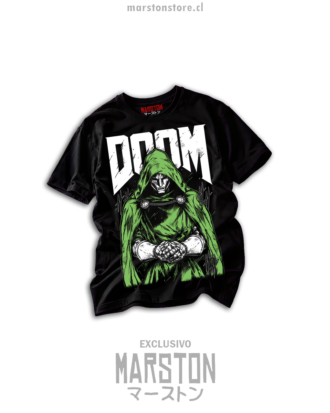 Polera negra Marvel - Doctor Doom