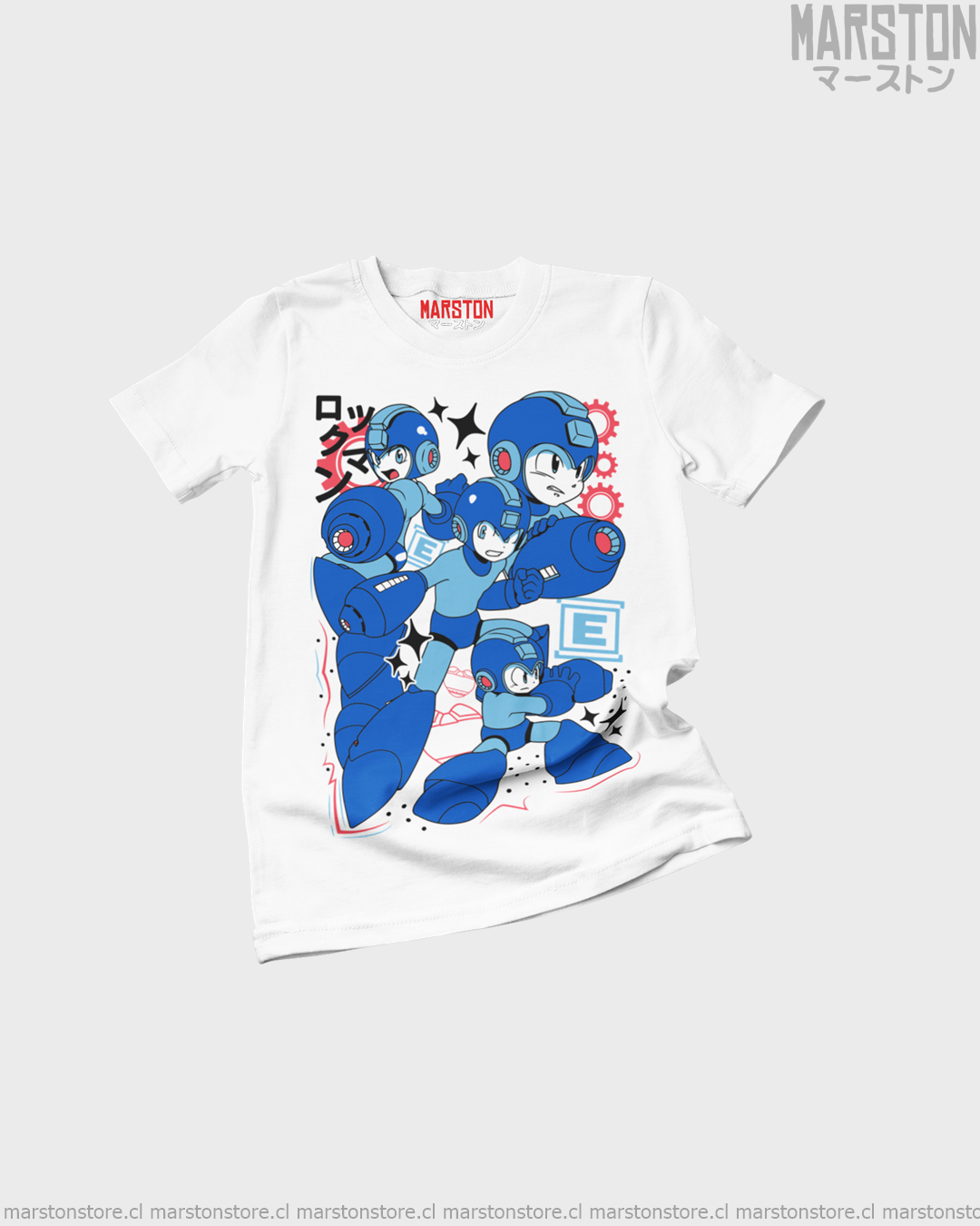 Polera con diseño de Mega Man