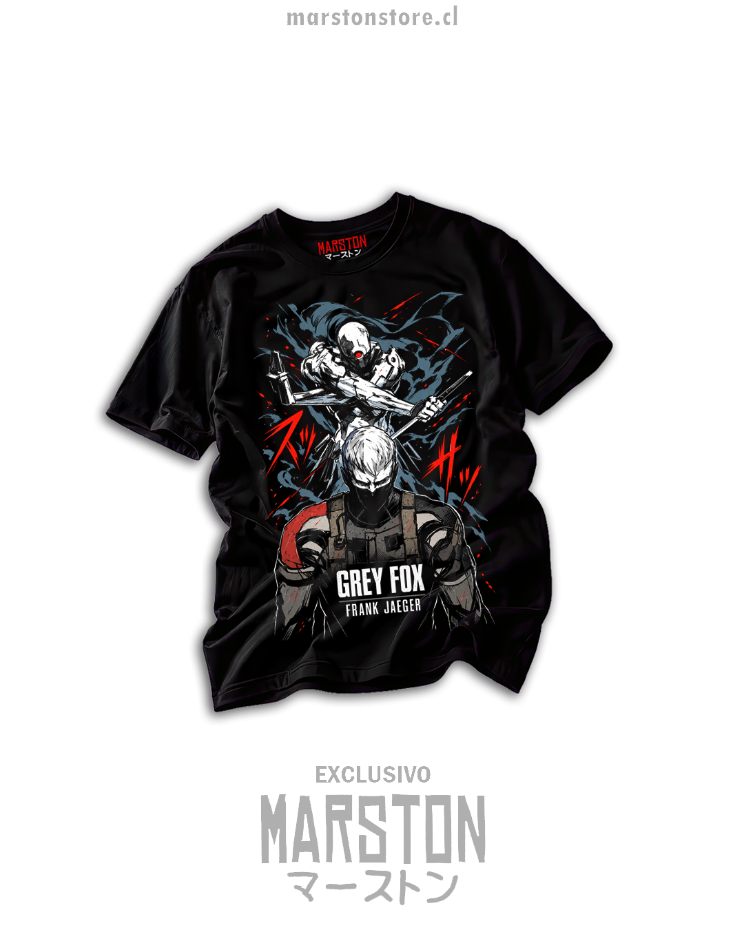 Polera Metal Gear Solid - Gray Fox