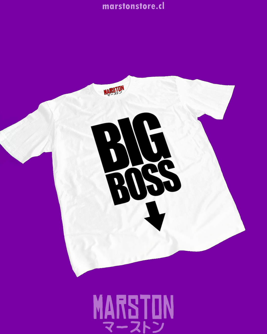 Polera blanca Metal Gear Solid con Hideo Kojima y Big Boss