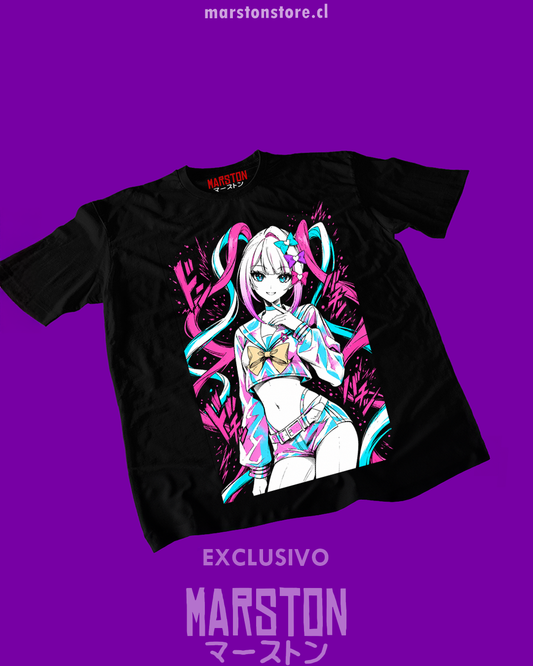 Polera negra con diseño de Needy Girl Overdose