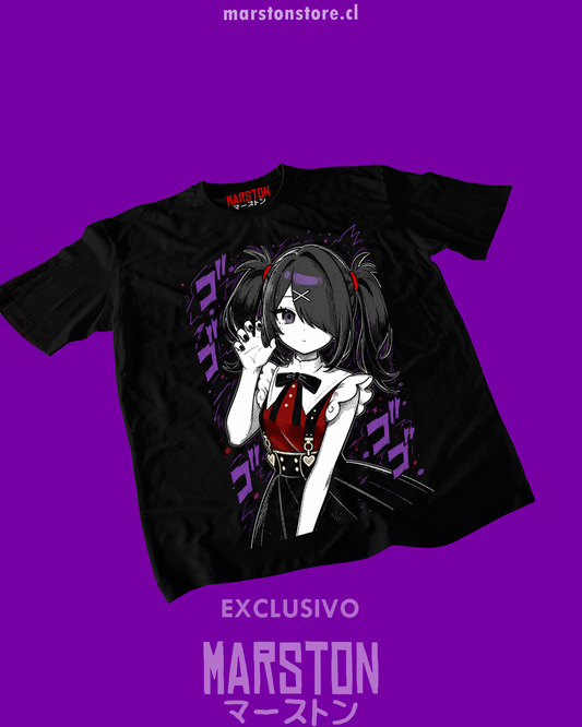Polera negra con diseño de Needy Girl Overdose