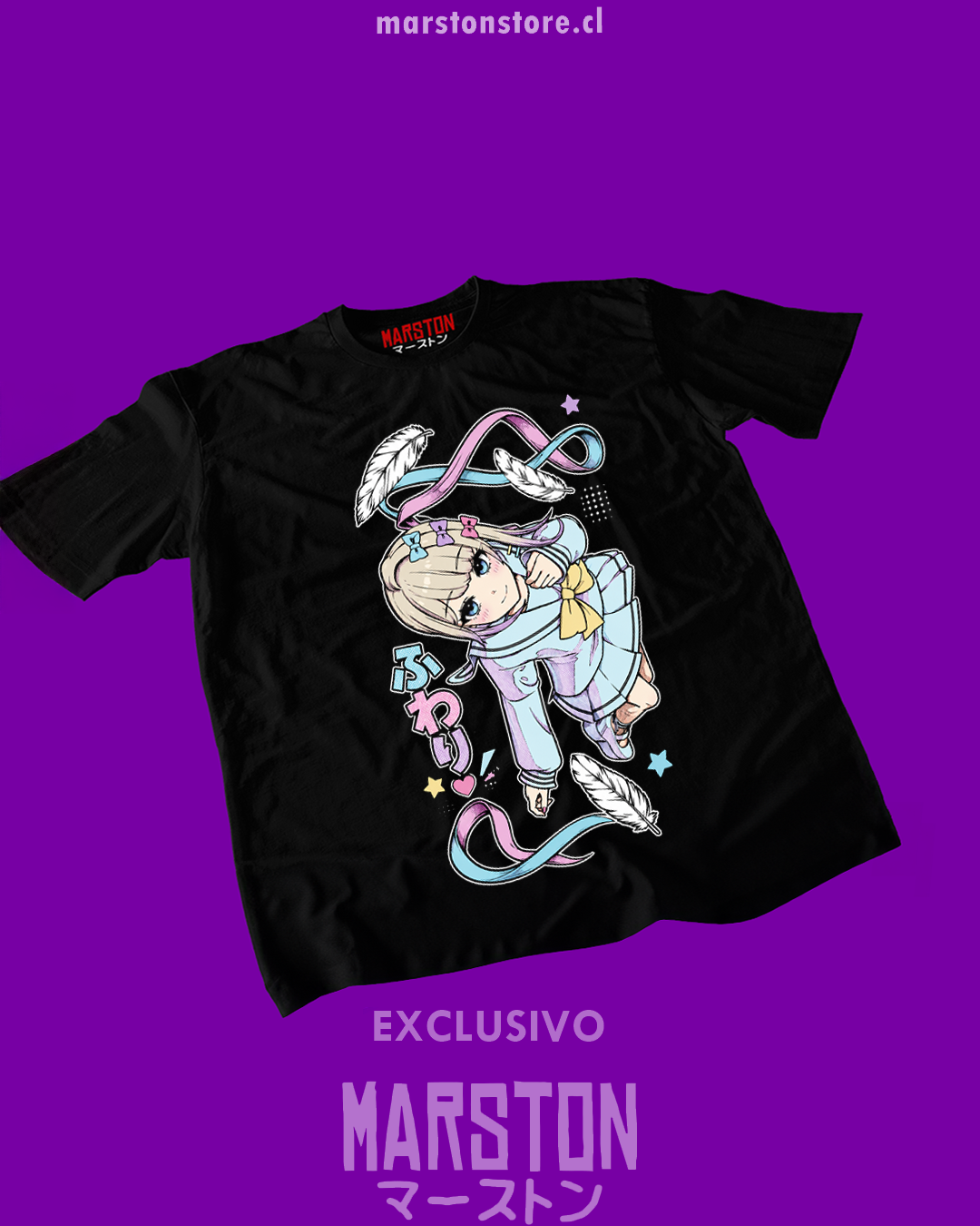 Polera negra con diseño de Needy Girl Overdose
