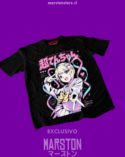 Polera negra con diseño de Needy Girl Overdose