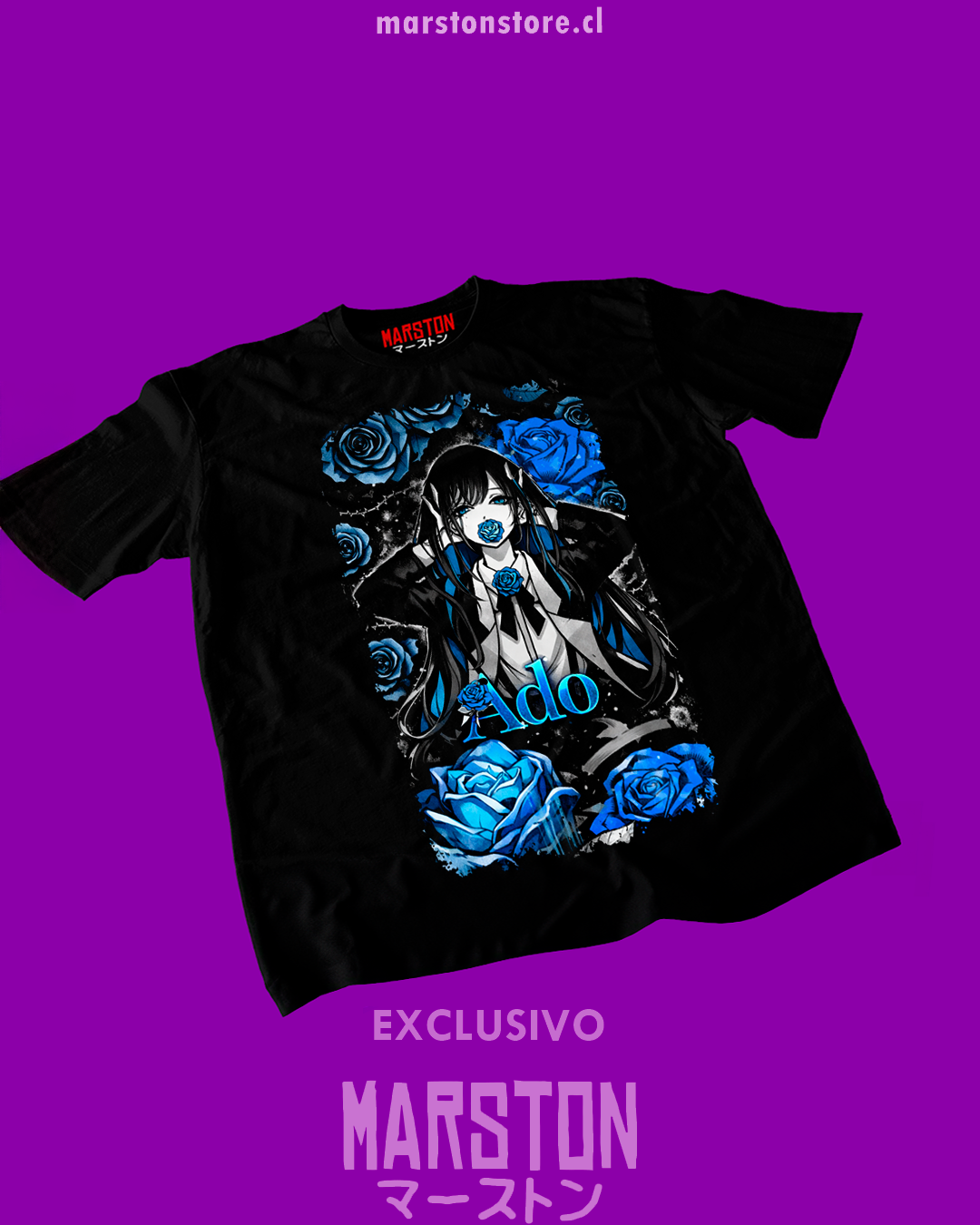 Polera negra de Ado