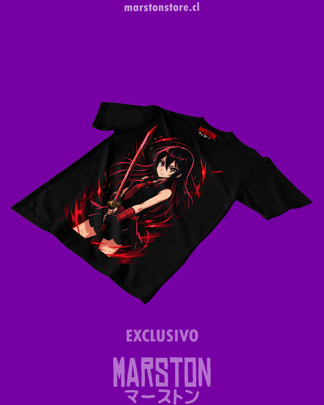 Polera negra de Akame ga Kill!