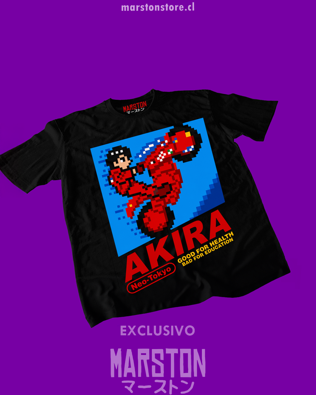 Polera negra de Akira con Shotaro Kaneda