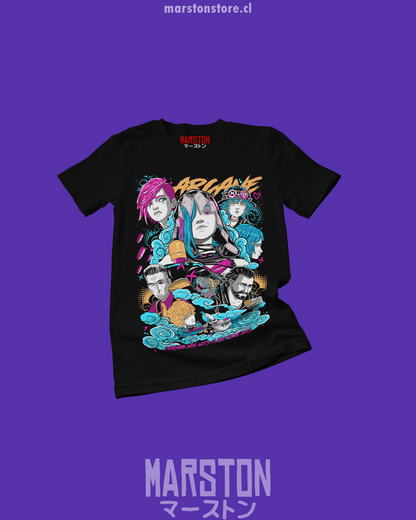 Polera negra de Arcane