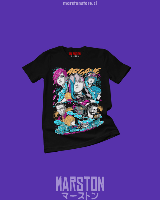 Polera negra de Arcane