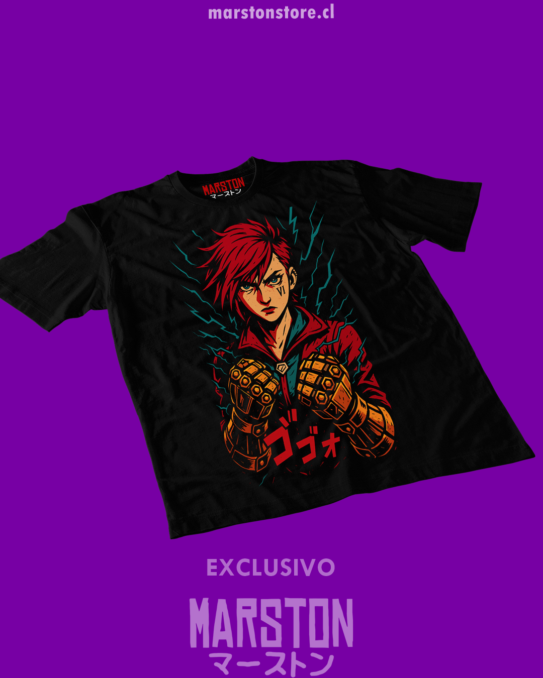 Polera negra de Arcane con Vi