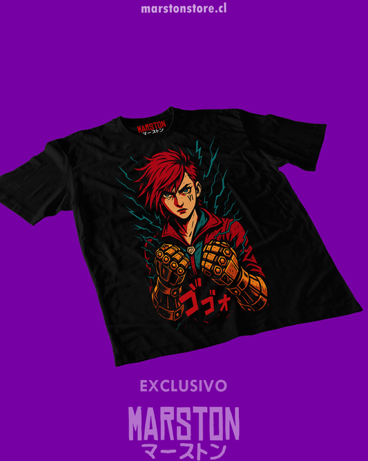 Polera negra de Arcane con Vi