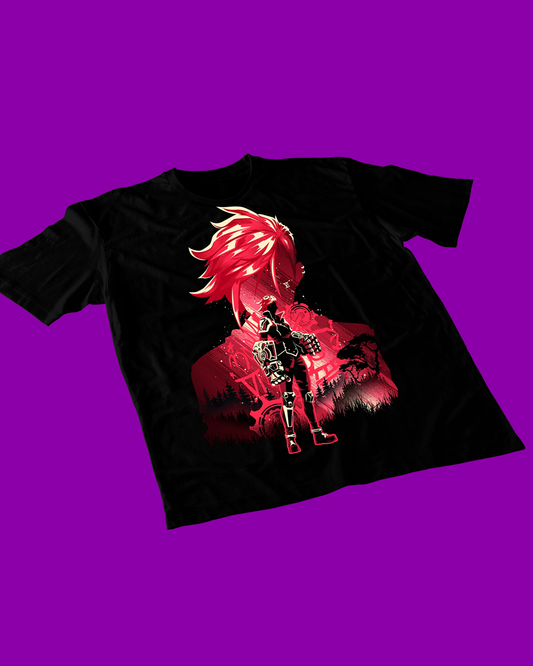 Polera negra de Arcane con Vi