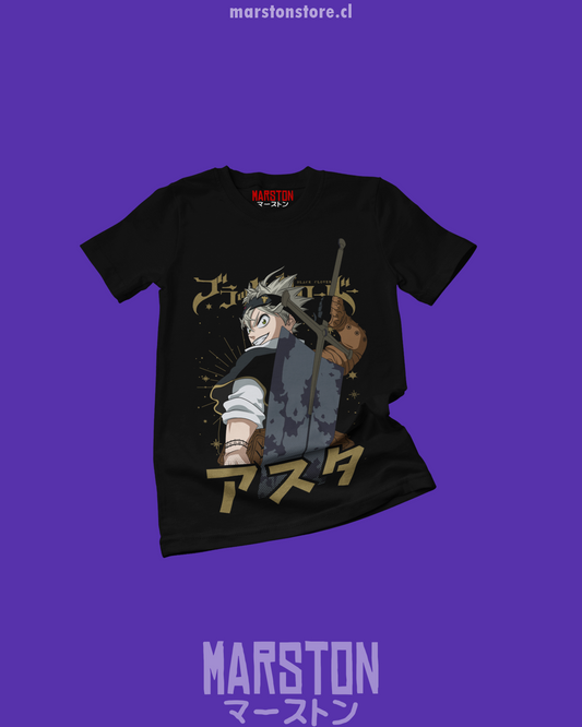 Polera negra de Black Clover
