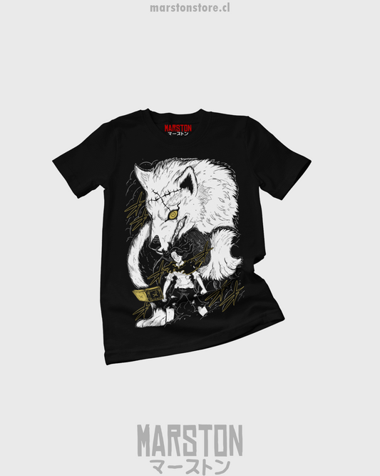 Polera negra de Black Clover con Charmy Pappitson