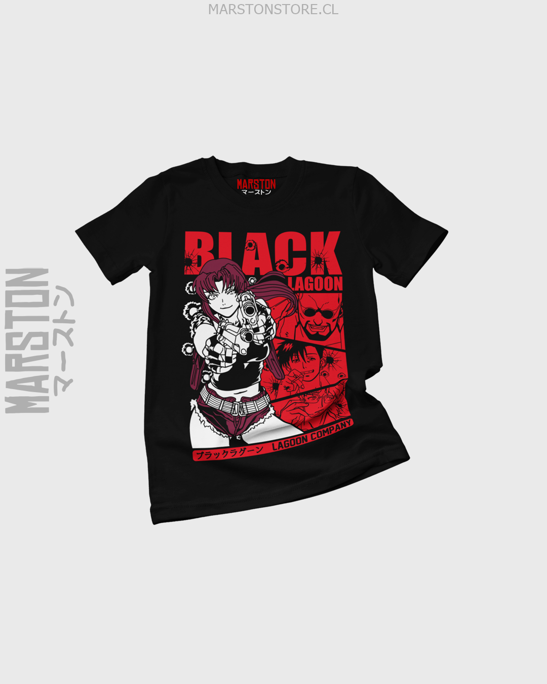 Polera negra de Black Lagoon