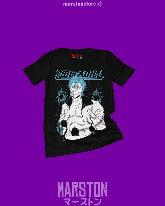 Polera negra de Bleach con Grimmjow Jaegerjaquez