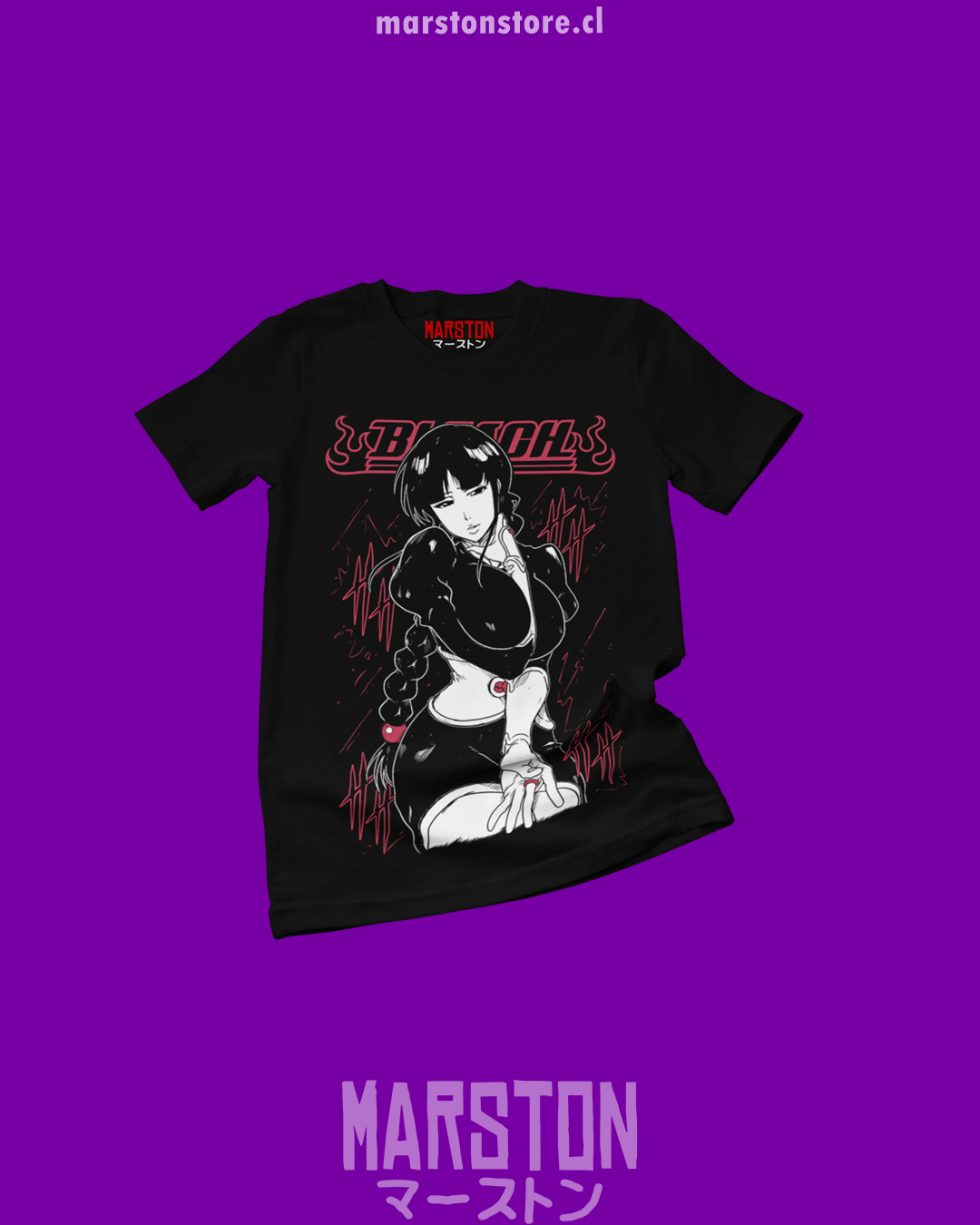 Polera negra de Bleach con Nemu Kurotsuchi