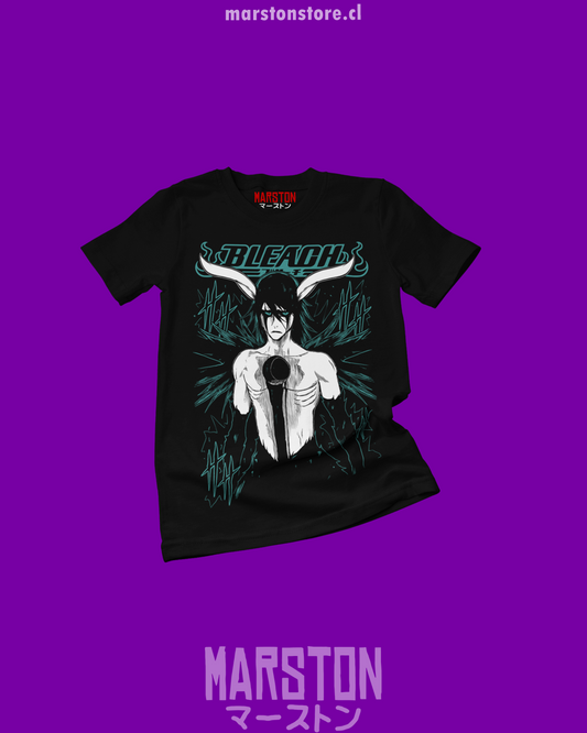 Polera negra de Bleach con Ulquiorra Cifer