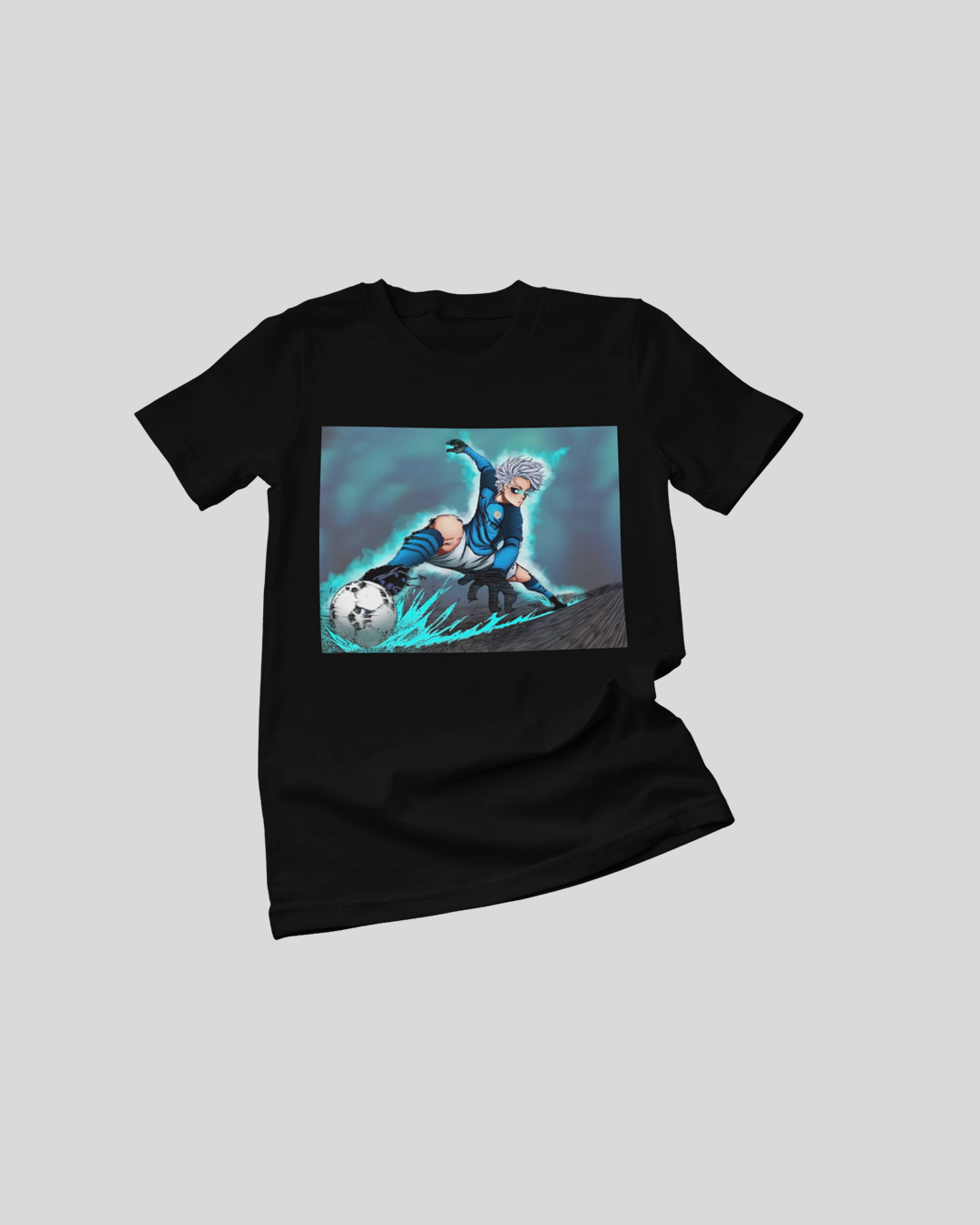 Polera negra de Blue Lock con Seishiro Nagi