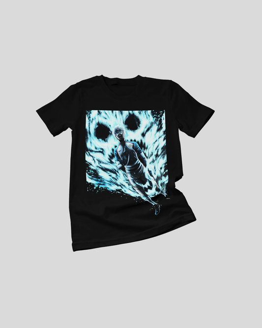 Polera negra de Blue Lock con Seishiro Nagi