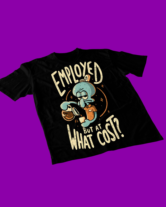 Polera negra de Bob Esponja con Calamardo