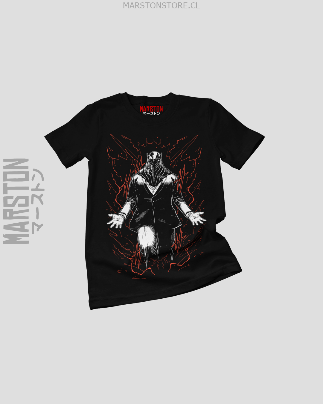 Polera negra de Boku no Hero Academia (My Hero Academia) con All For One