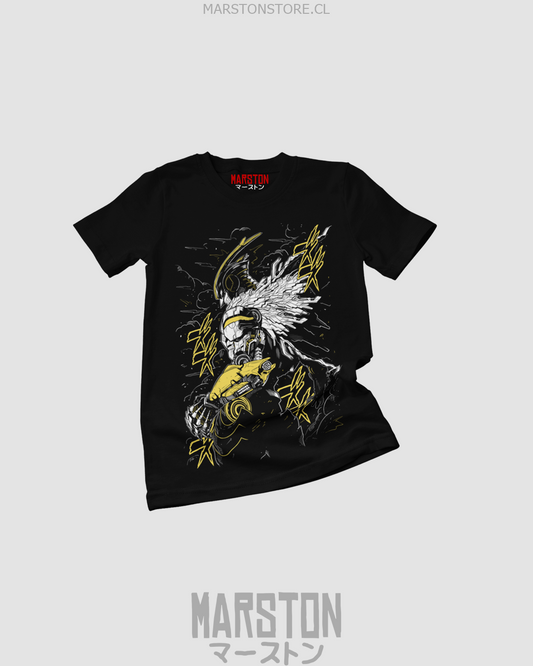 Polera negra de Boku no Hero Academia (My Hero Academia) con Armored All Might