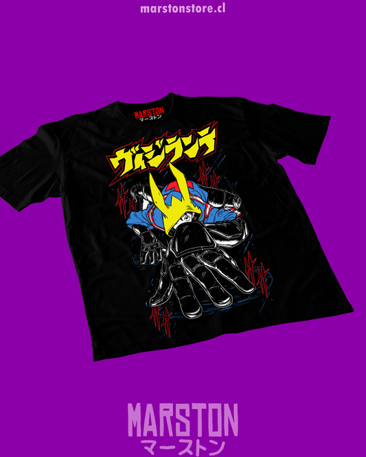 Polera negra de Boku no Hero Academia (My Hero Academia) con diseño anime