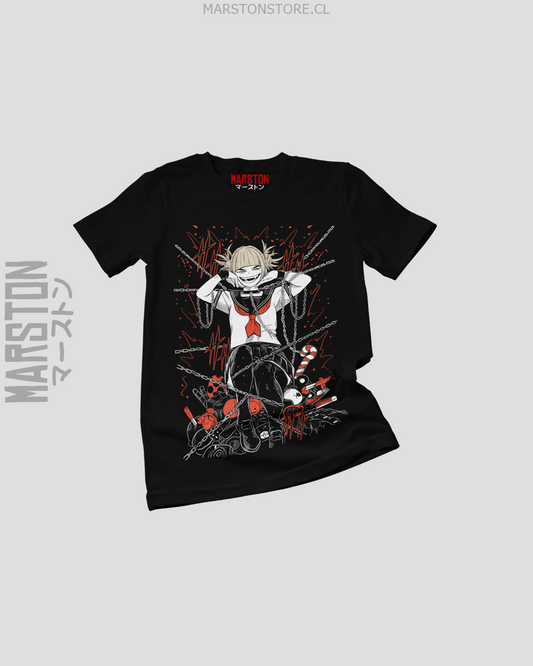 Polera negra de Boku no Hero Academia (My Hero Academia) con Himiko Toga
