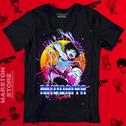 Polera negra de Boku no Hero Academia (My Hero Academia) con Izuku Midoriya