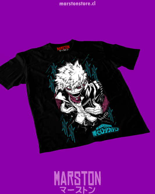 Polera negra de Boku no Hero Academia (My Hero Academia) con Toya Todoroki (Dabi)