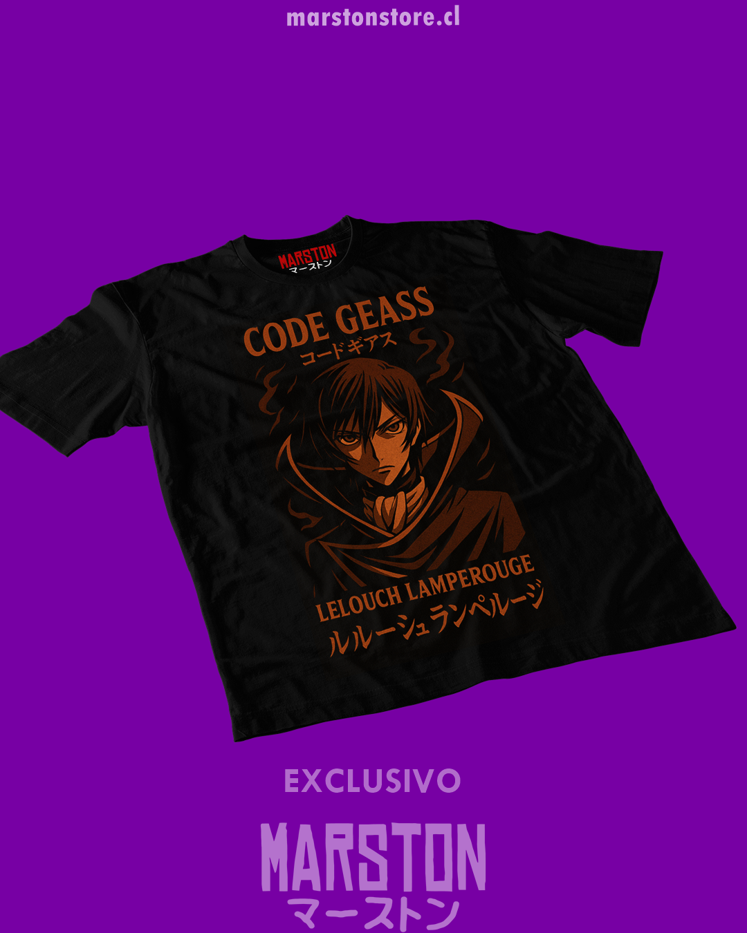 Polera negra de Code Geass