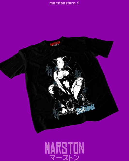 Polera negra de DC Comics con Absolute Batman y Catwoman
