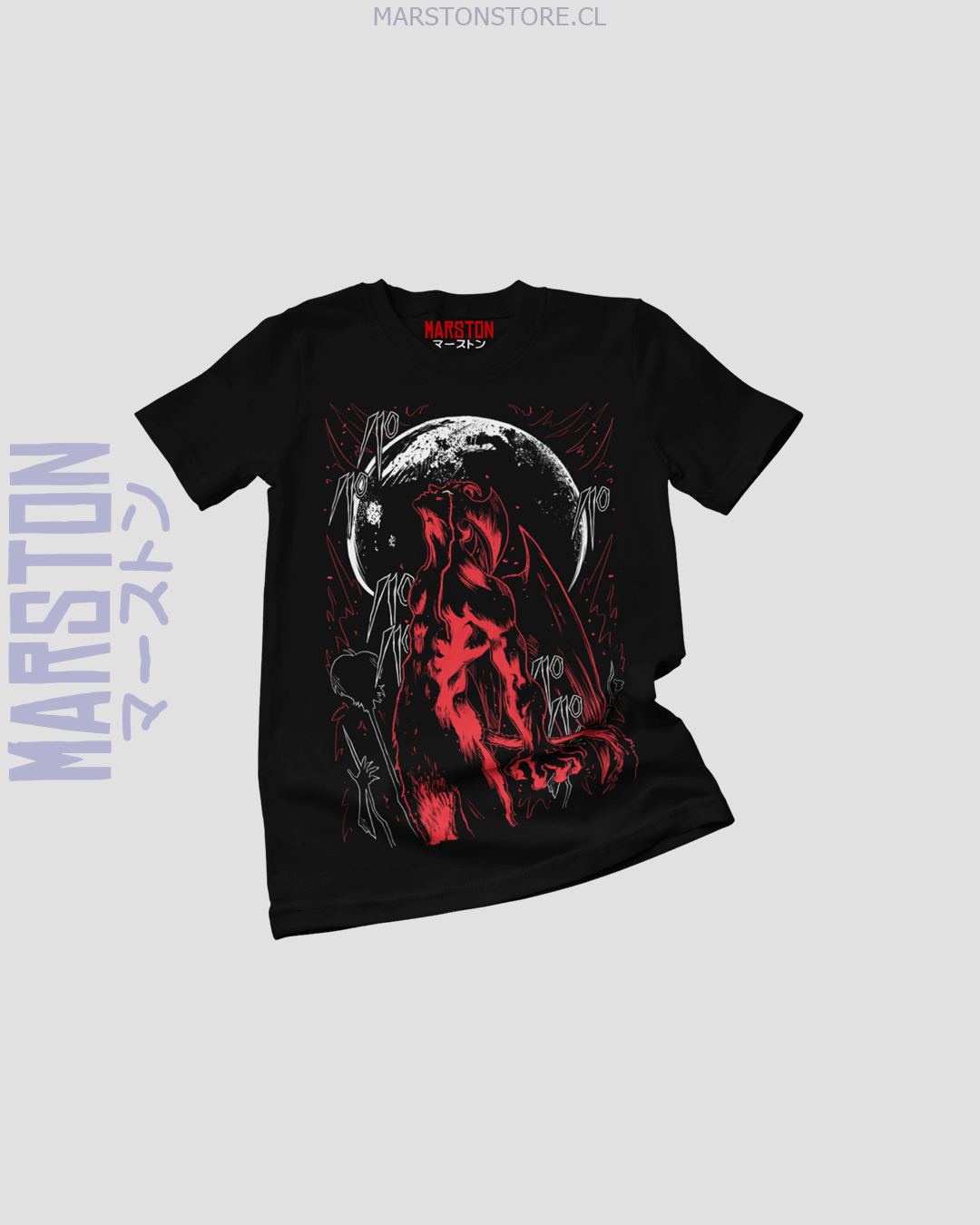 Polera negra de Devilman Crybaby