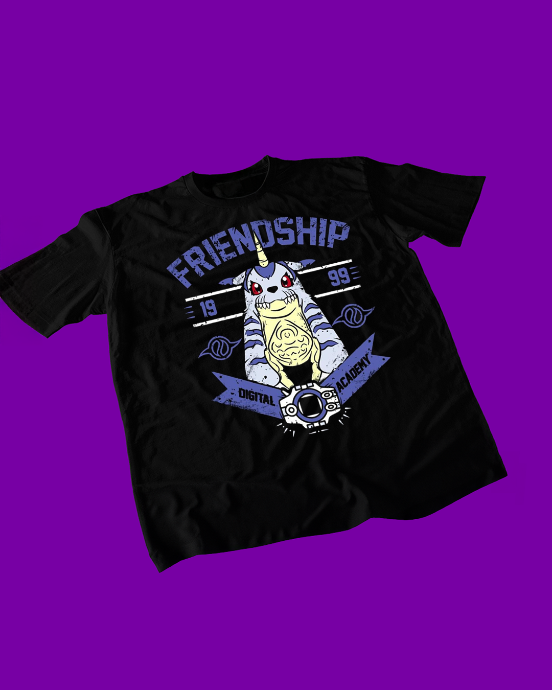 Polera negra de Digimon