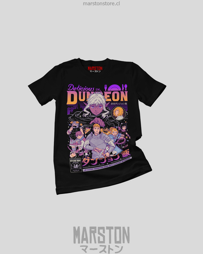 Polera negra de Dungeon Meshi