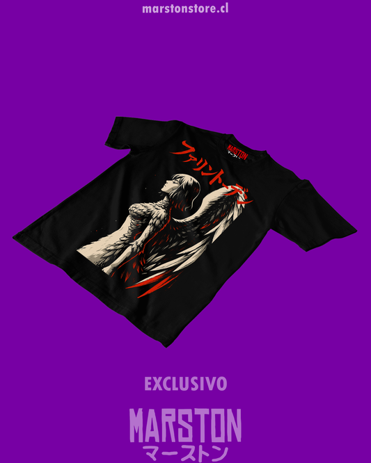 Polera negra de Dungeon Meshi con Falin Touden