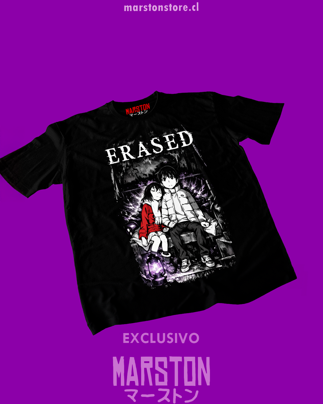 Polera negra de Erased