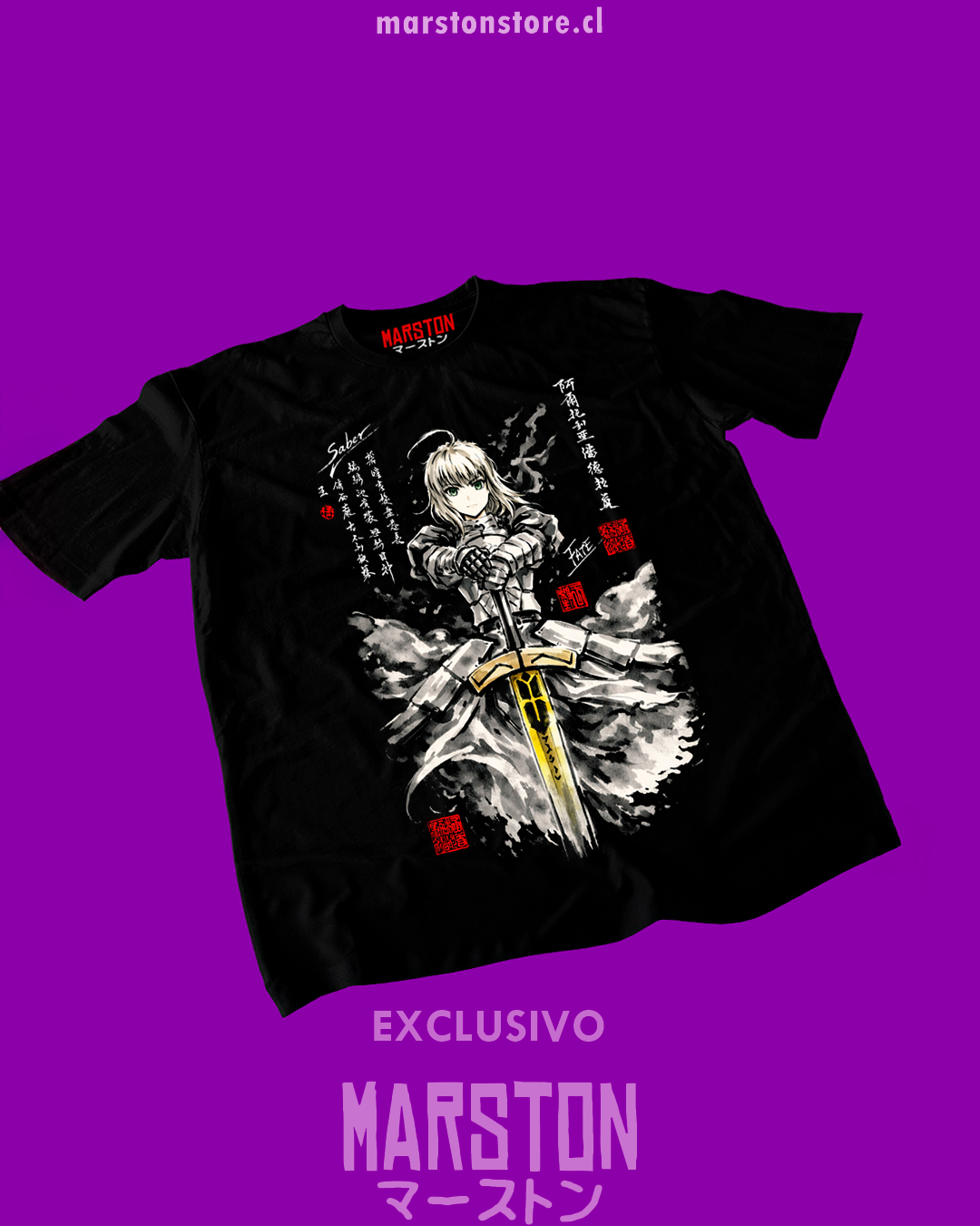 Polera negra de Fate