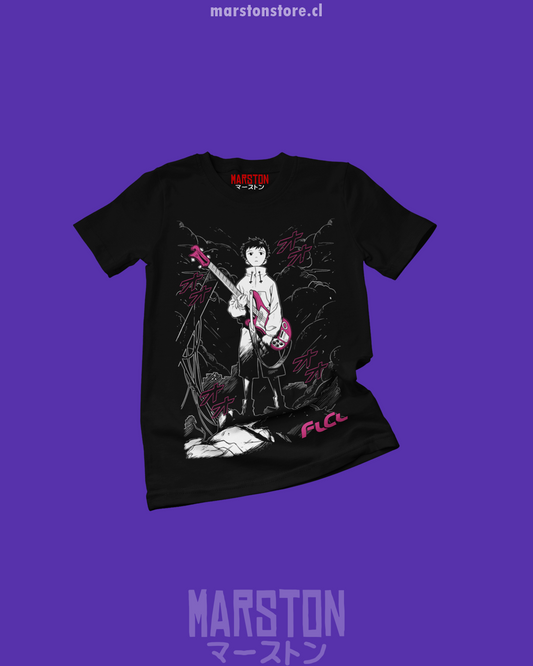 Polera negra de FLCL