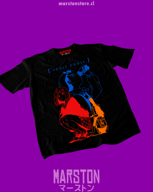 Polera negra de FLCL