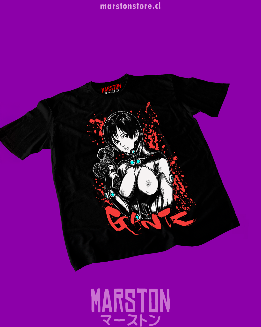 Polera negra de Gantz