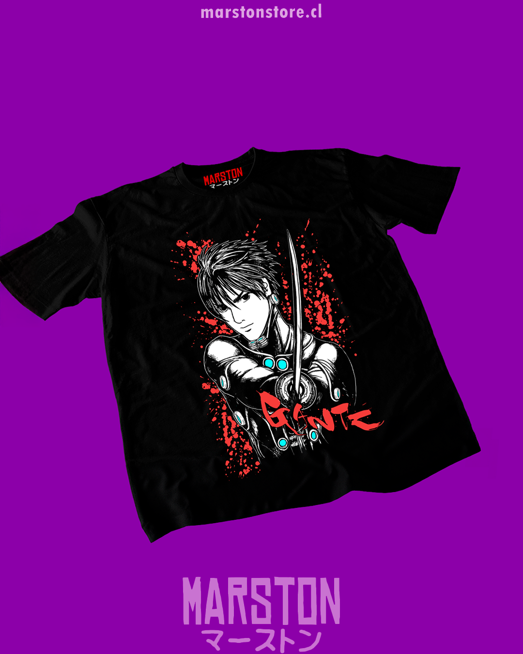 Polera negra de Gantz