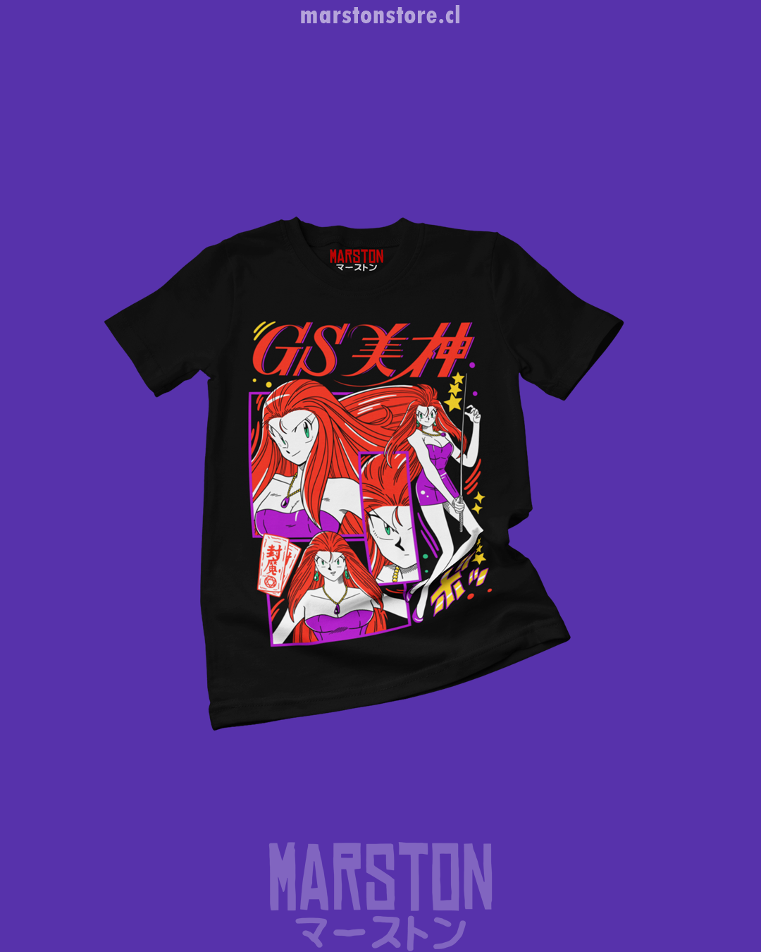 Polera negra de Ghost Sweeper Mikami