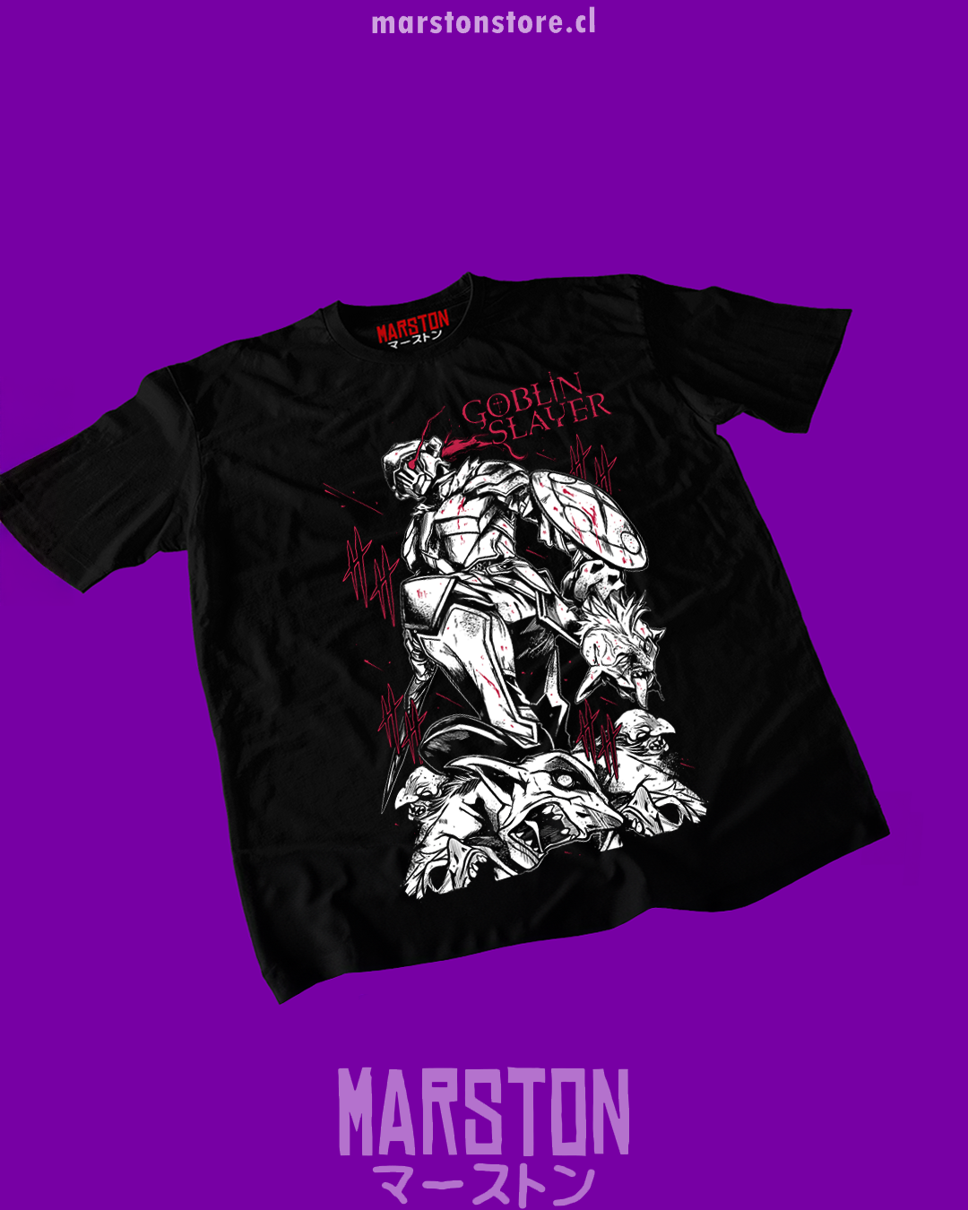Polera negra de Goblin Slayer
