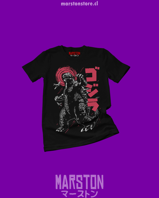 Polera negra de Godzilla