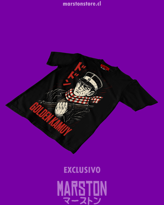 Polera negra de Golden Kamuy