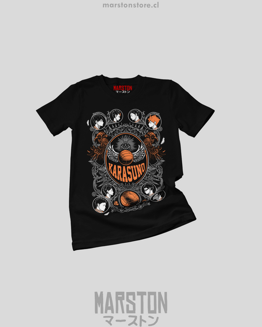 Polera negra de Haikyuu!! del equipo Karasuno