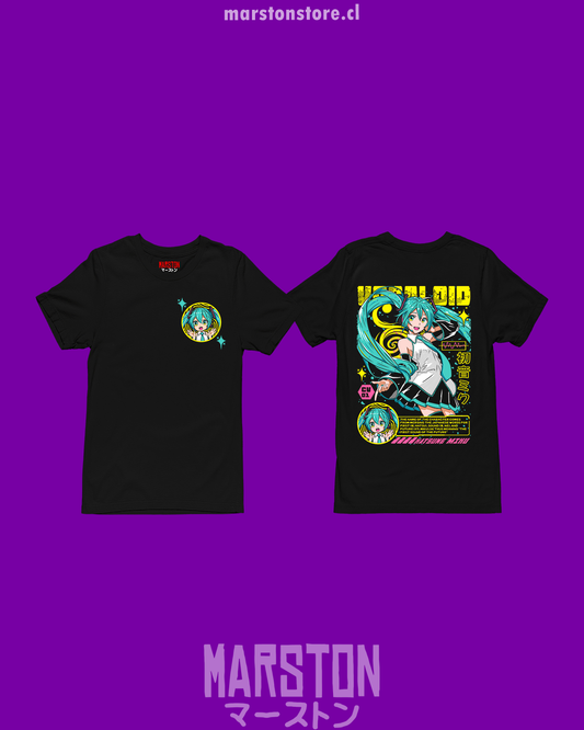 Polera negra de Hatsune Miku