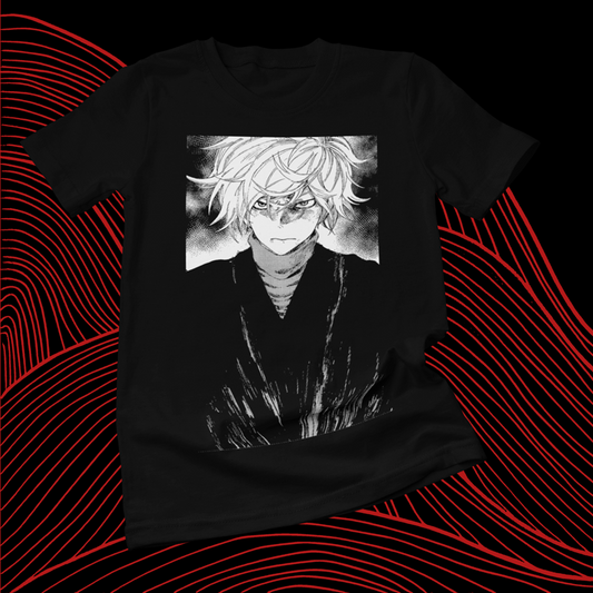 Polera negra de Hell's Paradise: Jigokuraku con Gabimaru